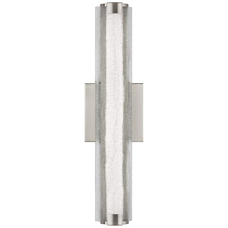 Image 1 Generation Lighting Cutler 18 inchH Satin Nickel LED Wall Sconce
