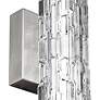 2_Generation Lighting Cutler 24" Satin Nickel Rock Glass LED Bath Light more views