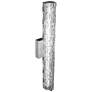 3_Generation Lighting Cutler 24" Satin Nickel Rock Glass LED Bath Light more views