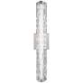 4_Generation Lighting Cutler 24" Satin Nickel Rock Glass LED Bath Light more views