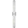 1_Generation Lighting Cutler 36" Chrome and Rock Glass LED Bath Light