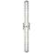 Generation Lighting Cutler 36" Chrome and Rock Glass LED Bath Light