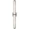 Generation Lighting Cutler 36" Satin Nickel Rock Glass LED Bath Light