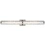 3_Generation Lighting Cutler 36" Satin Nickel Rock Glass LED Bath Light more views