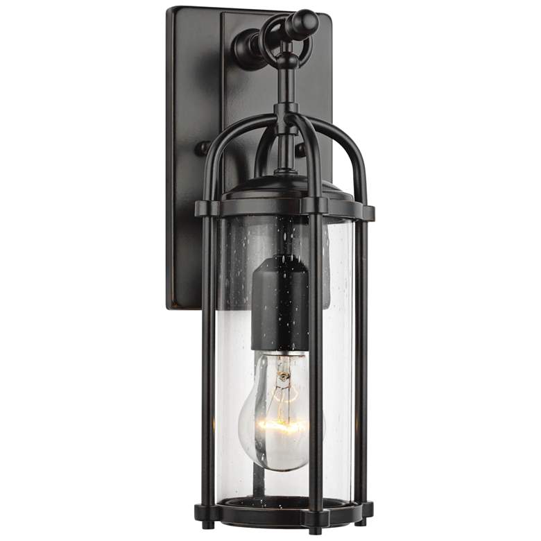 Image 1 Generation Lighting Dakota 16 3/4" High Espresso Outdoor Wall Light