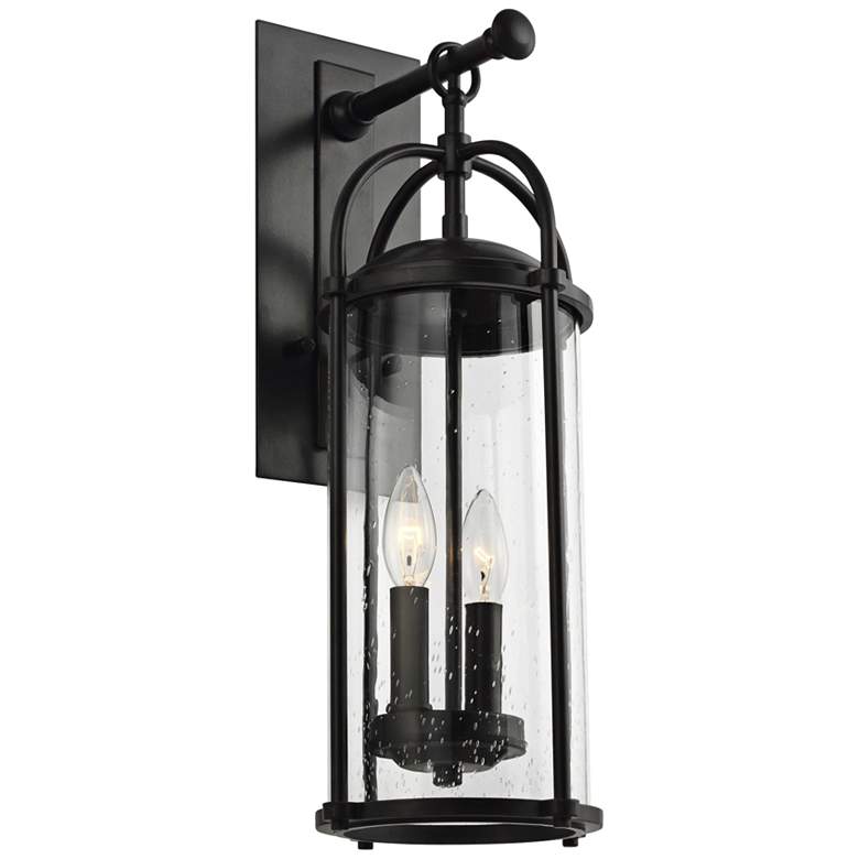 Image 1 Generation Lighting Dakota 20" High Espresso Outdoor Wall Light
