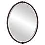 2_Generation Lighting Dannis 32 3/4" Oil-Rubbed Bronze Oval Wall Mirror