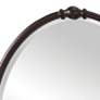 3_Generation Lighting Dannis 32 3/4" Oil-Rubbed Bronze Oval Wall Mirror more views