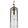 Generation Lighting Elmore 6" Brass and Glass Cylinder Mini Pendant