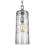 Generation Lighting Elmore 6" Wide Chrome Cylinder Mini Pendant