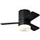 Generation Lighting Era 32 Hugger LED A19 Black Fan
