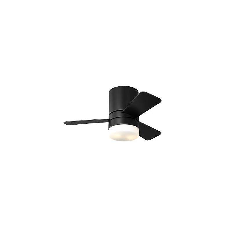 Image 3 Generation Lighting Era 32 Hugger LED A19 Black Fan more views