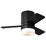 3_Generation Lighting Era 32 Hugger LED A19 Black Fan more views