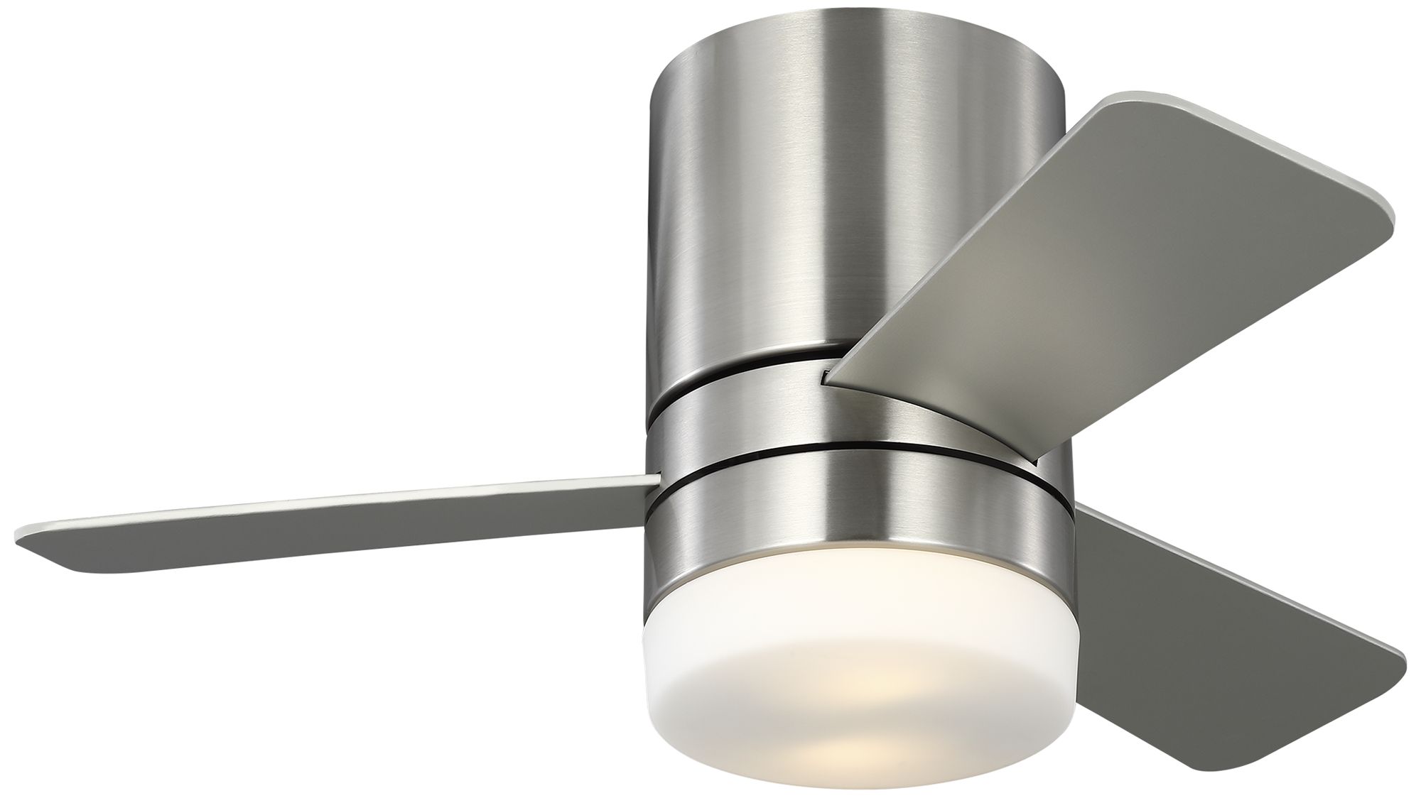 Image 2 Generation Lighting  Era 32 Hugger LED  A19    Brushed Nickel  Fan more views