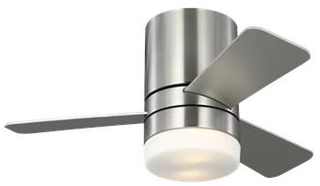 Image 3 Generation Lighting  Era 32 Hugger LED  A19    Brushed Nickel  Fan more views