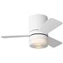 1_Generation Lighting Era 32 Hugger LED A19 White Fan