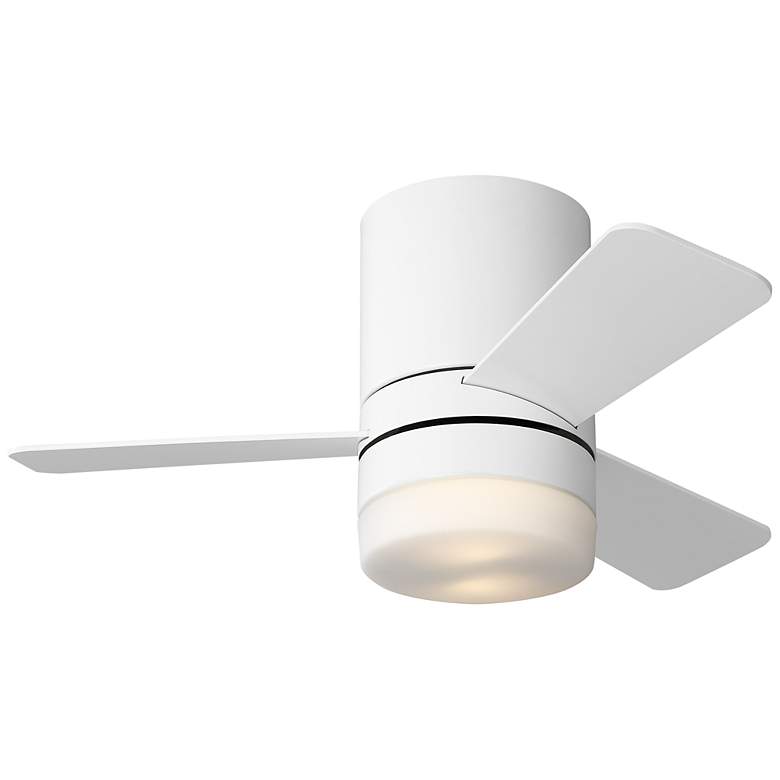 Image 2 Generation Lighting Era 32 Hugger LED A19 White Fan more views