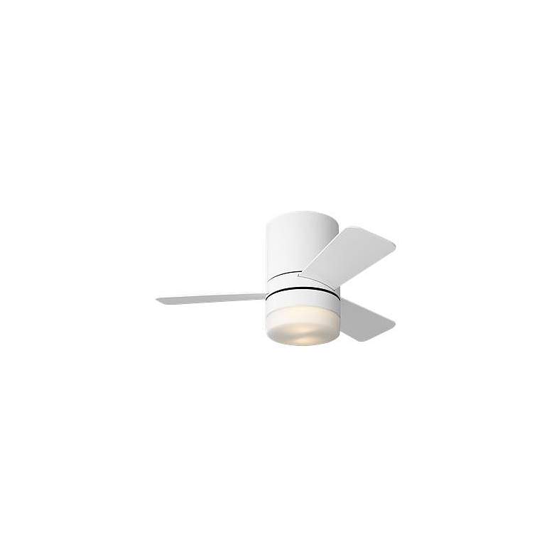 Image 3 Generation Lighting Era 32 Hugger LED A19 White Fan more views