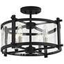2_Generation Lighting Ethan 16 1/2" Iron and Glass Round Ceiling Light