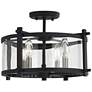 5_Generation Lighting Ethan 16 1/2" Iron and Glass Round Ceiling Light more views