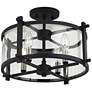 6_Generation Lighting Ethan 16 1/2" Iron and Glass Round Ceiling Light more views