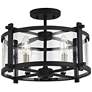 7_Generation Lighting Ethan 16 1/2" Iron and Glass Round Ceiling Light more views