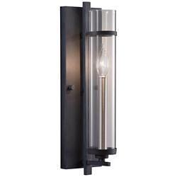 Generation Lighting Ethan 17" Forged Iron Brushed Steel Wall Sconce