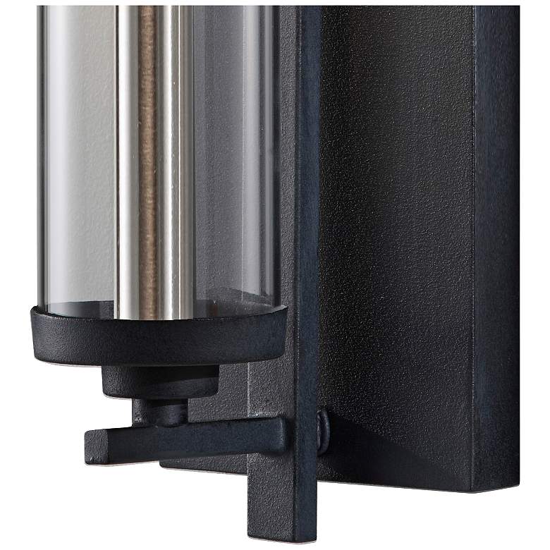 Image 5 Generation Lighting Ethan 17" Forged Iron Brushed Steel Wall Sconce more views