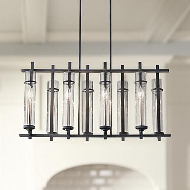Generation Lighting Ethan 37 1/2" Forged Iron Island Light Chandelier