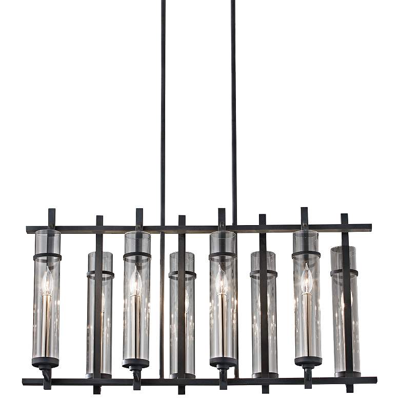 Image 2 Generation Lighting Ethan 37 1/2" Forged Iron Island Light Chandelier