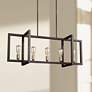 1_Generation Lighting Finnegan 40" Bronze Linear Island Light Chandelier