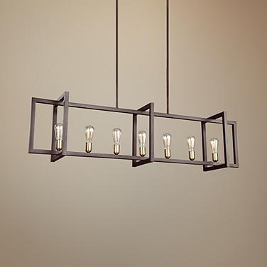 Generation Lighting Finnegan 60" Bronze Linear Island Chandelier