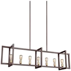 Generation Lighting Finnegan 60" Bronze Linear Island Chandelier