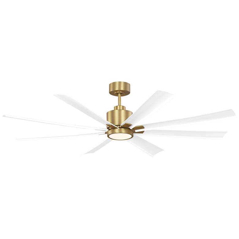 Image 1 Generation Lighting Flera Smart 65 LED Array Burnished Brass Fan