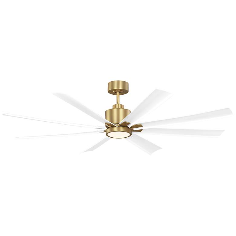 Image 2 Generation Lighting Flera Smart 65 LED Array Burnished Brass Fan more views