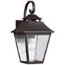 2_Generation Lighting Galena 16" High Sable Steel Outdoor Wall Light