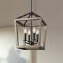 1_Generation Lighting Gannet 12" 4-Light Oak and Iron Pendant Light