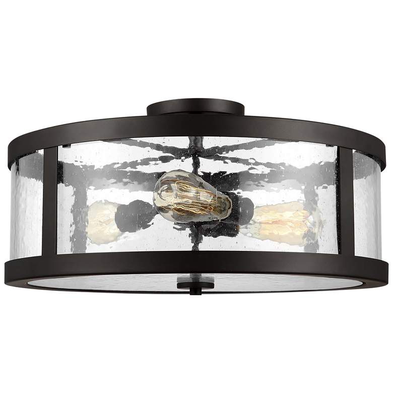 Image 2 Generation Lighting Harrow 19 3/4" Bronze 3-Light Ceiling Light