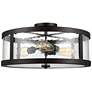 2_Generation Lighting Harrow 19 3/4" Bronze 3-Light Ceiling Light