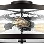 3_Generation Lighting Harrow 19 3/4" Bronze 3-Light Ceiling Light more views