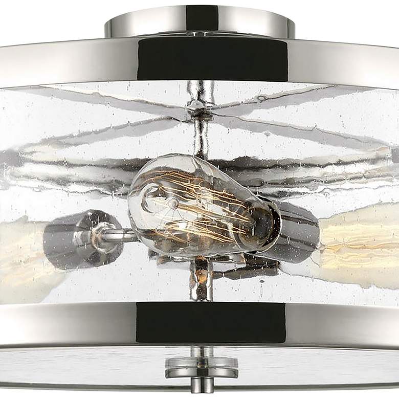 Image 3 Generation Lighting Harrow 19 3/4" Nickel 3-Light Ceiling Light more views