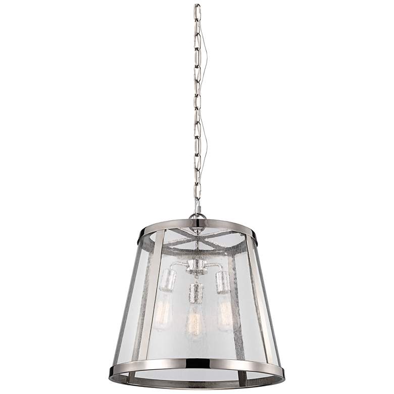 Image 1 Generation Lighting Harrow 19" Wide Polished Nickel Pendant Light