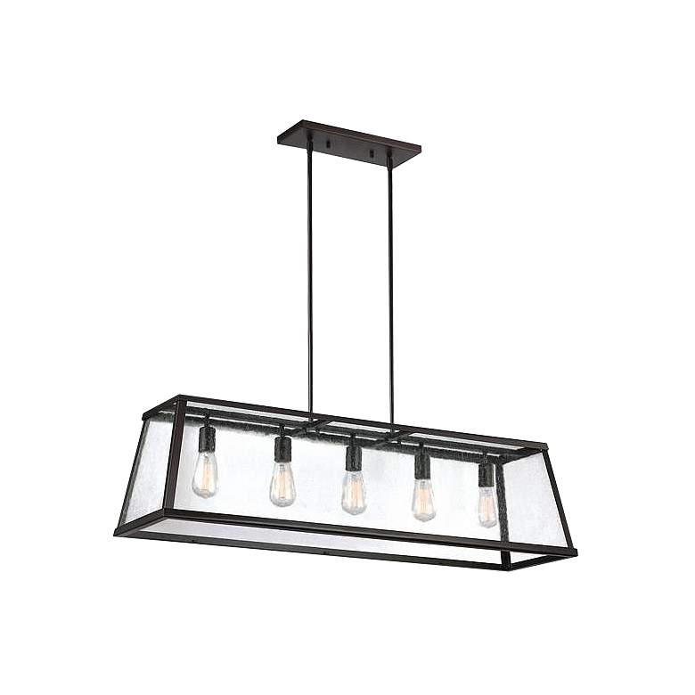 Image 1 Generation Lighting Harrow 44" Wide Bronze Island Light Pendant