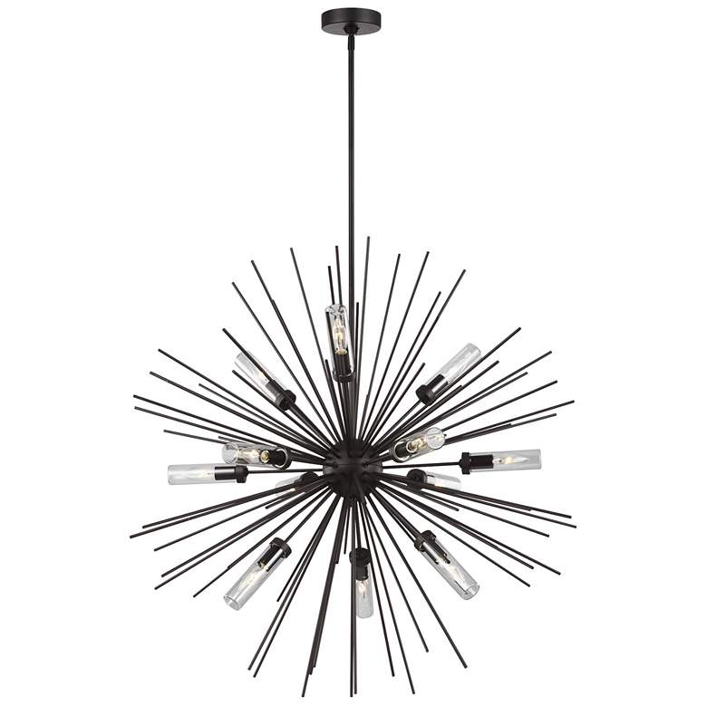 Image 1 Generation Lighting Hilo B10 36" Oil Rubbed Bronze Outdoor Hangin