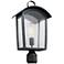 Generation Lighting Hodges 19 3/4"H Ash Black Outdoor Post Light