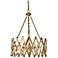 Generation Lighting Hugo 22 1/4" Wide 4-Light Bali Brass Pendant
