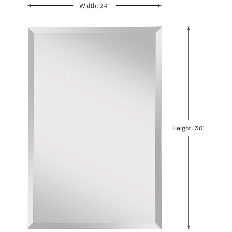 Image 3 Generation Lighting Infinity 24 inch x 36 inch Frameless Wall Mirror more views