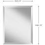 2_Generation Lighting Infinity 28" High Rectangular Wall Mirror more views