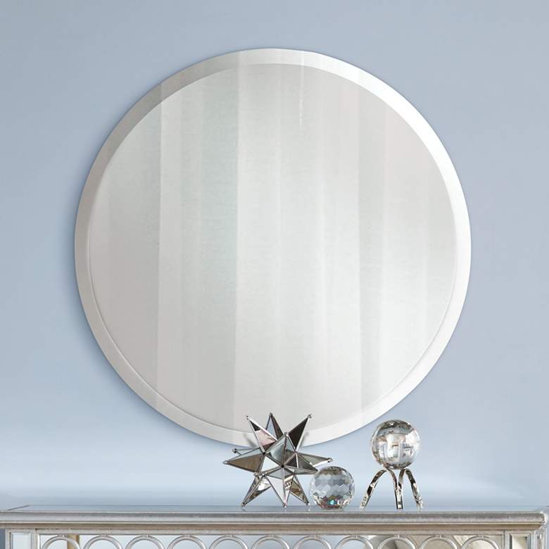 Image 1 Generation Lighting Infinity 30" Wide Round Wall Mirror