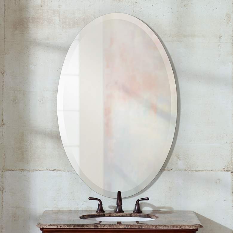 Image 1 Generation Lighting Infinity Oval 36" High Wall Mirror